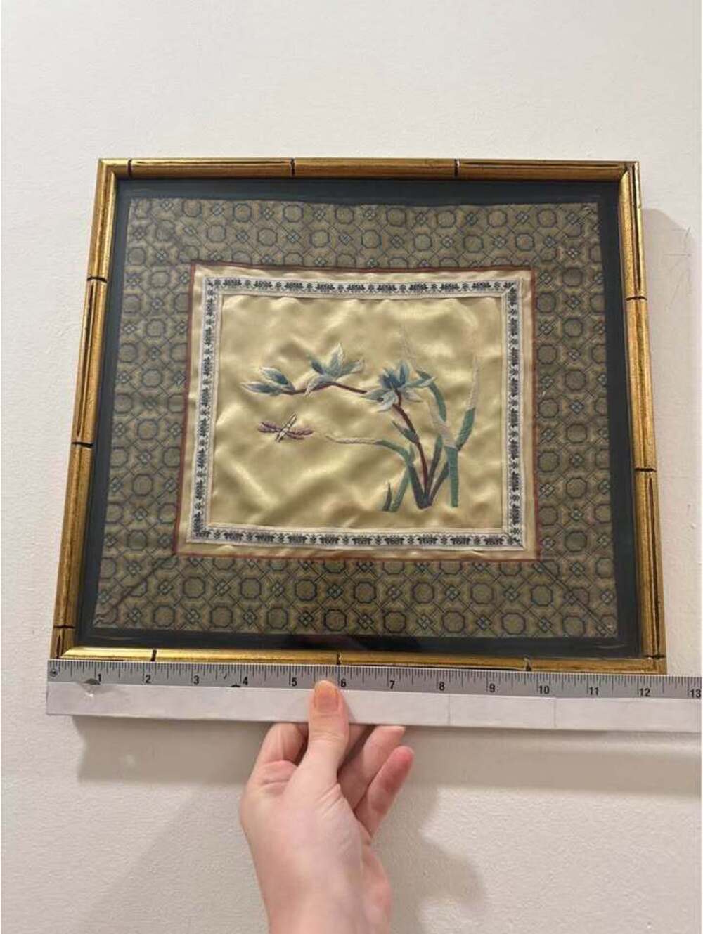 Vintage Chinese Silk Embroidery Framed Art